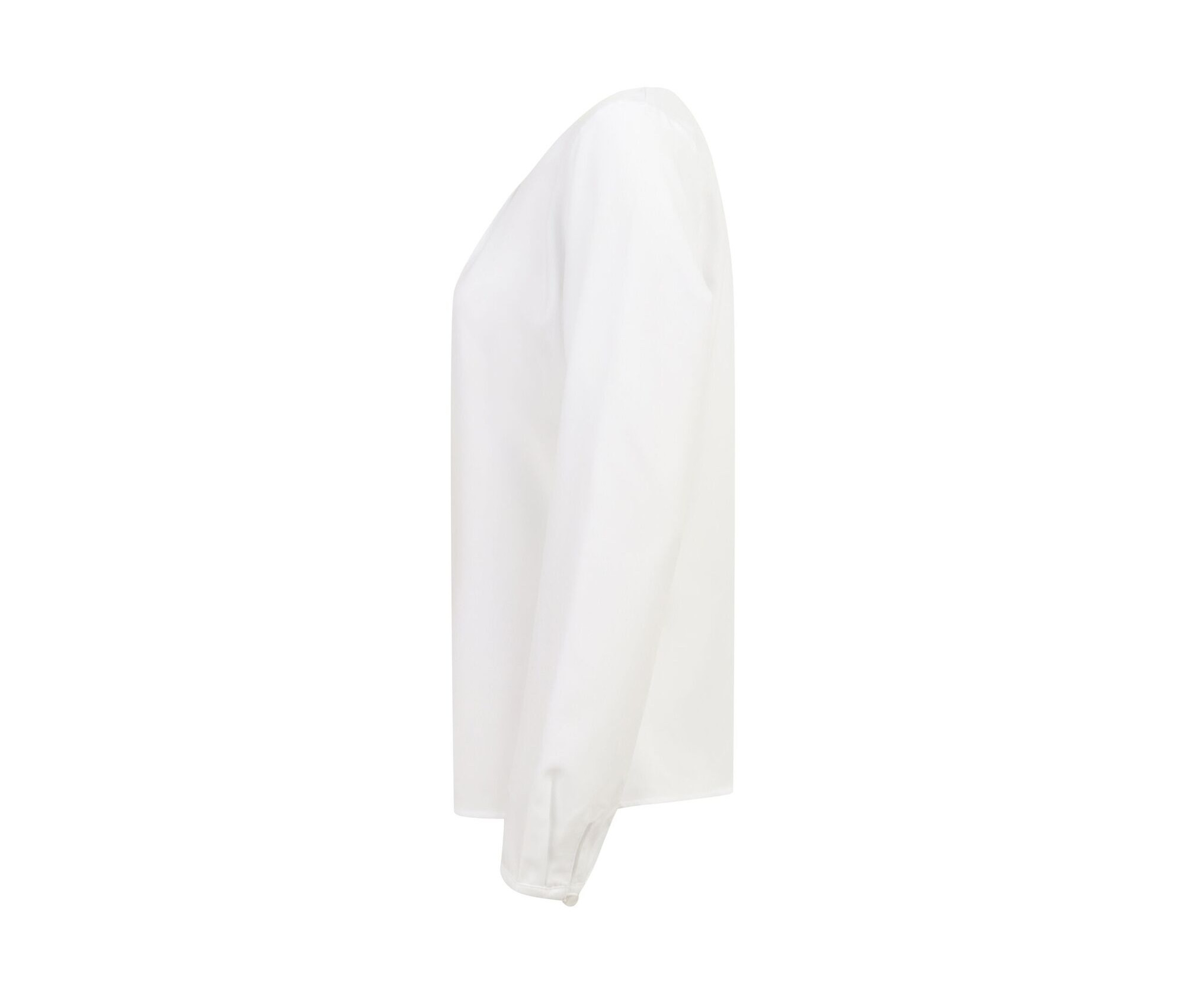 LADIES' PLEAT FRONT LONG SLEEVED BLOUSE