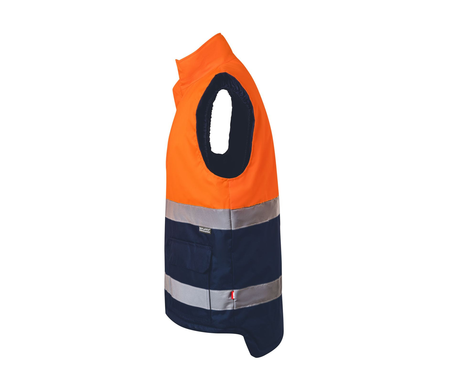 BODYWARMER MATELASSÉ BICOLORE HAUTE VISIBILITÉ