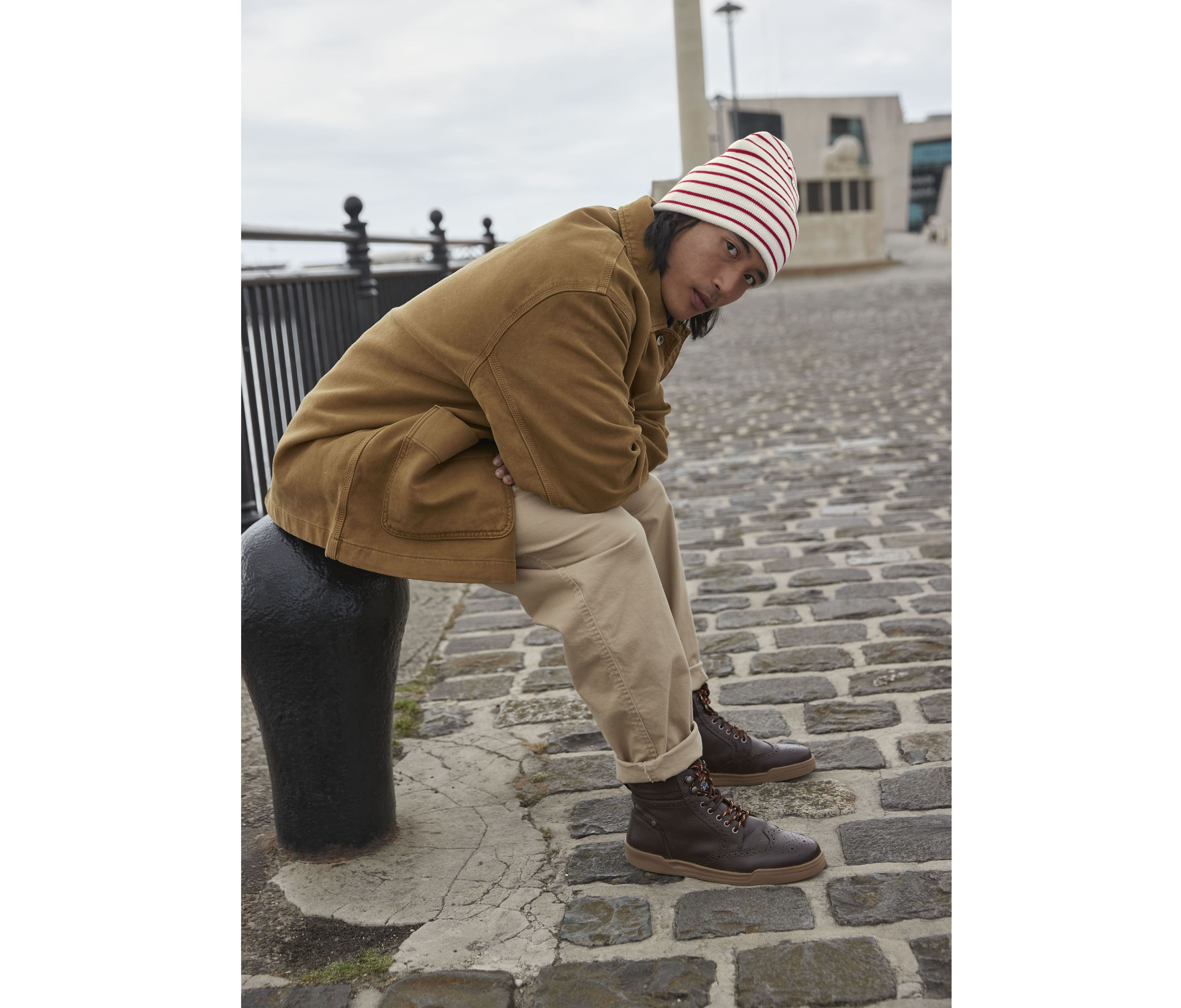ORIGINAL DEEP CUFFED STRIPED BEANIE