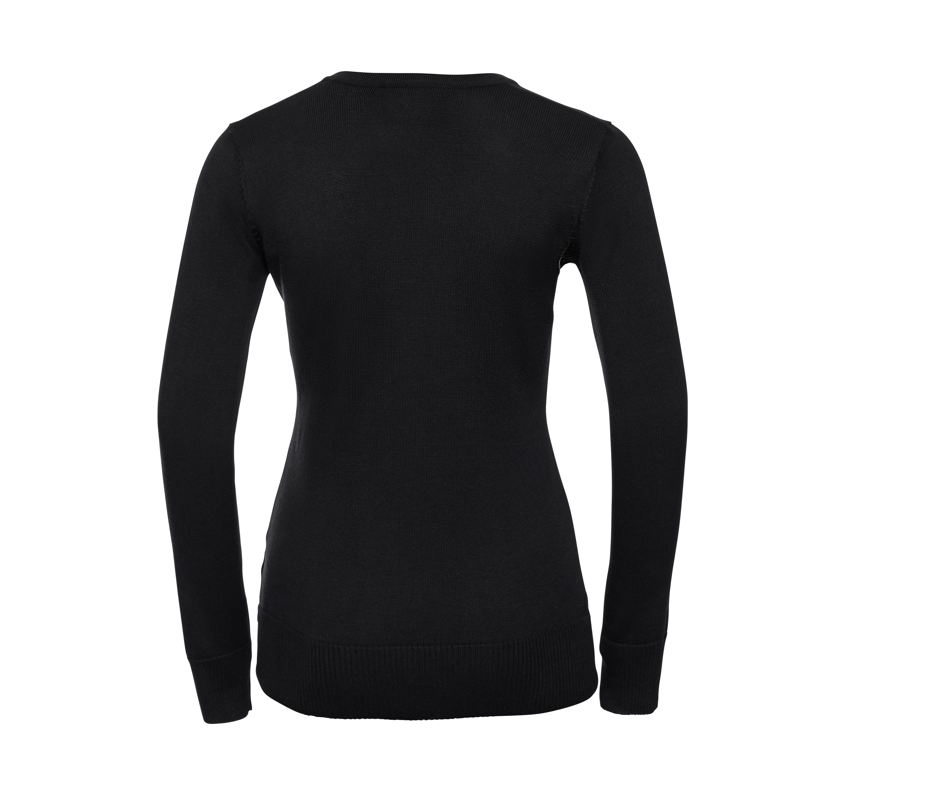 LADIES' V-NECK KNITTED PULLOVER